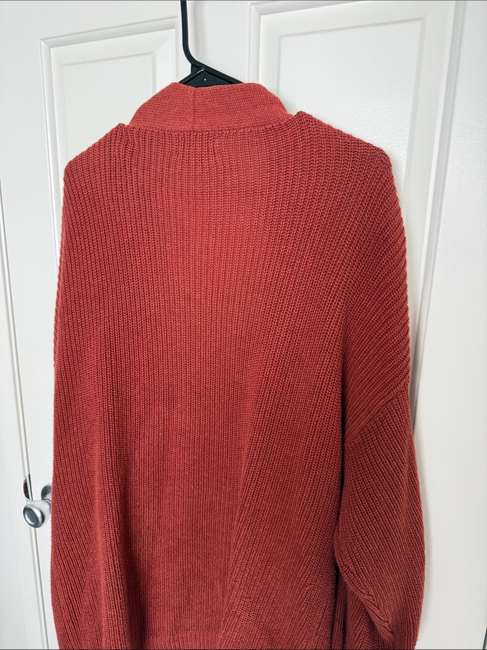 Universal Thread Open-Front Cardigan in Rust Red - Picture 5 of 5